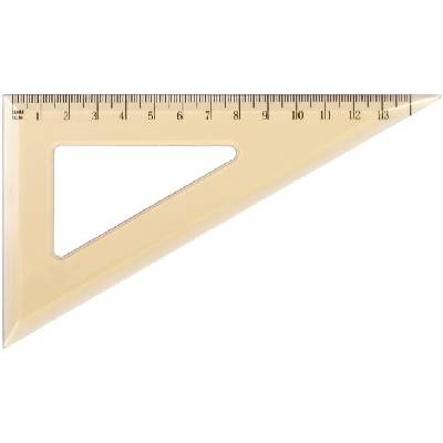 Триъгълник 60о Grand-853T 13cm прозрачен (1908007-00-130-1710)