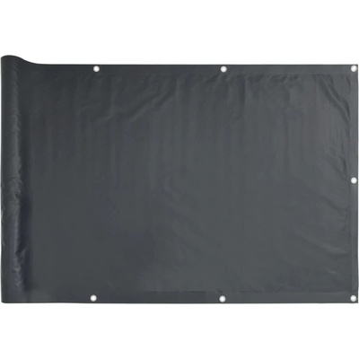 Balkónová zástena z oxfordskej látky 75 x 400 cm antracitová