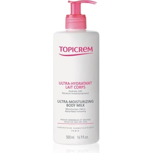Topicrem UH BODY Ultra-Moisturizing Body Milk дълбоко хидратиращо мляко за тяло за суха и чувствителна кожа 500ml