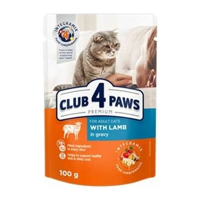 Club 4 Paws S Jehněčím v omáčce 100 g