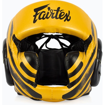 Fairtex Боксова каска Fairtex Microfiber Headguard gold