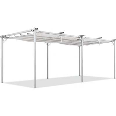 Garden Point pergola La Palma 3x6m Bílá na terase