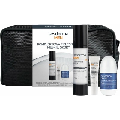 Sesderma Men Dryses dezodorant roll on pre mužov 75 ml + Sesderma Men omladzujúci pleťový fluid 50 ml + Sesderma Men osviežujúci krémový gél proti vráskam a tmavým kruhom 15 ml