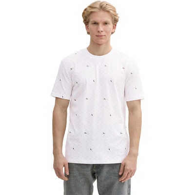 Tom Tailor Denim pánské triko 1045749 37542 bílá