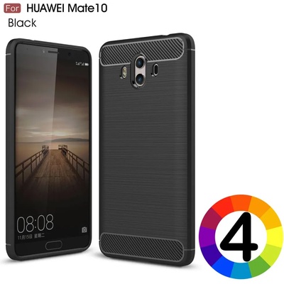 Huawei Mate 10 Удароустойчив Carbon Fiber Калъф и Протектор