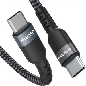 UGREEN Nimaso usb c към usb c кабел, 60w 20v/3a pd Кабел за бързо зареждане, найлонова о летка - 100 см