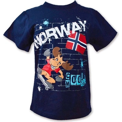 Dětské tričko NORWAY ELG graffiti tmavě modrá