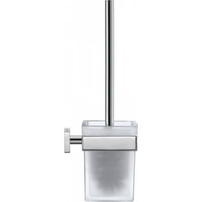 Duravit Karree súprava na čistenie toalety nástenná sklo matné chróm 0099571000