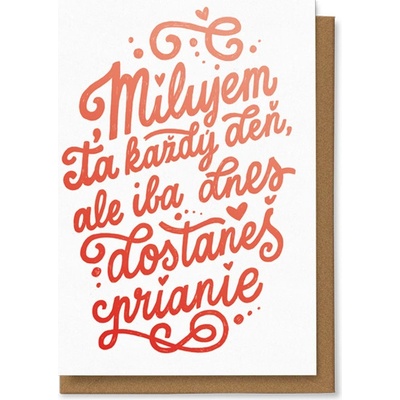 Chaukiss Milujem Ťa každý deň ale iba dnes dostaneš prianie