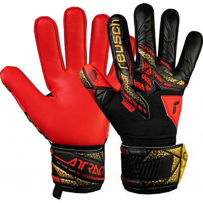 Reusch Attrakt Silver black/gold/fiery red – Zboží Dáma