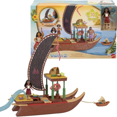 Mattel Garland Small doll VAIANA Transformující se loď JBT78
