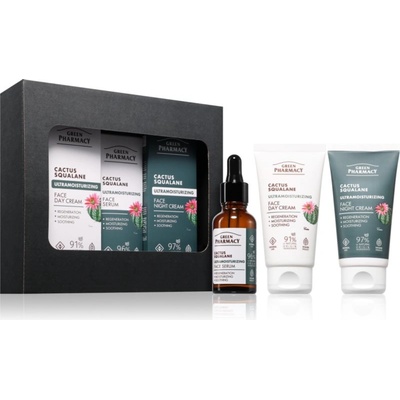 Green Pharmacy Cactus & Squalane Set подаръчен комплект за хидратиране и изпъване на кожата