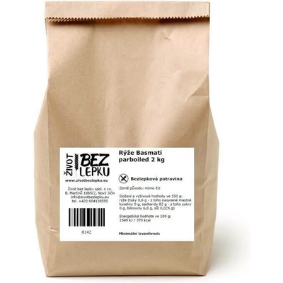 Život bez lepku Basmati rýže parboiled 2 kg