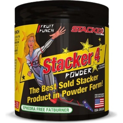 Stacker 2 4 Powder | Thermogenic Fat Burner [150 грама] Плодов Пунш