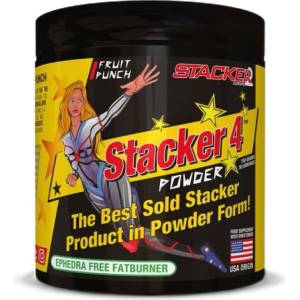 Stacker 2 4 Powder | Thermogenic Fat Burner [150 грама] Плодов Пунш