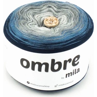 MILA OMBRE MERINO 1200m/3nitka MM36 - Temná noc