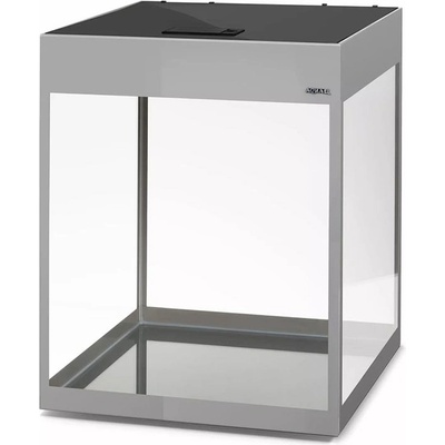 Aquael Glossy Cube akvarijný set sivý 135 l