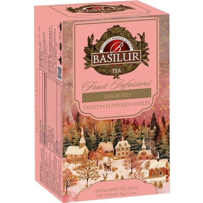BASILUR Christmas Fruit Assorted vánoční chutě 20 x 1,8 g