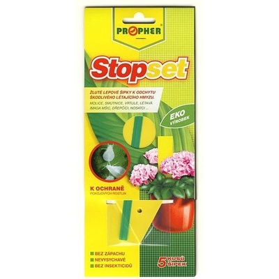 STOPSET ŽLTÉ LEPOVÉ ŠÍPKY PROPHER 5ks