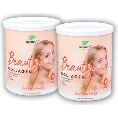 Nature´s Finest 2x Beauty Collagen with hyaluron Q10 biotin and vitamin C 150 g