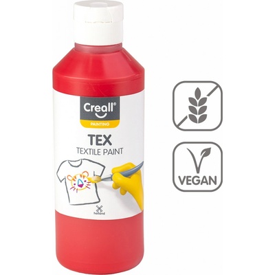 Creall Tex textilní barva 250 ml červená – Zboží Dáma