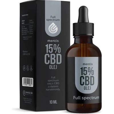 Mentis 15% CBD Full Spectrum olej 10 ml – Zbozi.Blesk.cz