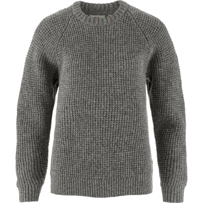 Fjällräven Дамски вълнен пуловер Fjällräven Women's Övik Waffle Knit Wool jumper - Grey - размер XXS (105-7041-0111)
