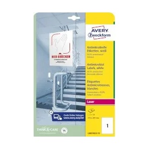 Avery-Zweckform Антимикробни етикети 210х297мм 10 листа