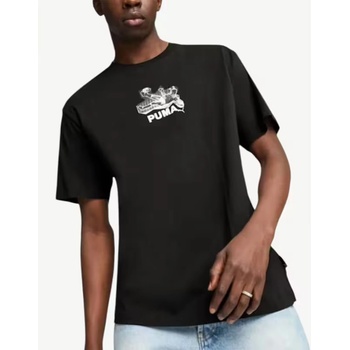PUMA Graphics Bicycle Kick Tee Black