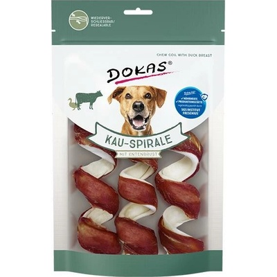 Dokas Spirály z Hovězí kůže obalené kachním masem 110 g