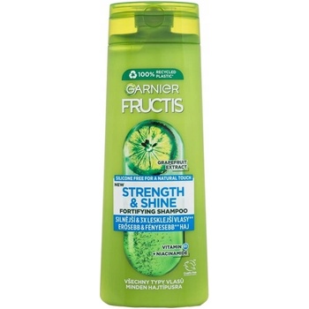Garnier Fructis Strength & Shine Posilující šampon pro všechny typy vlasů bez lesku a síly 400 ml