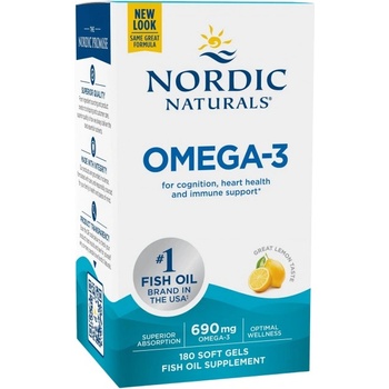 Image 1 of Nordic Naturals Omega-3 690 mg [180 Гел капсули]