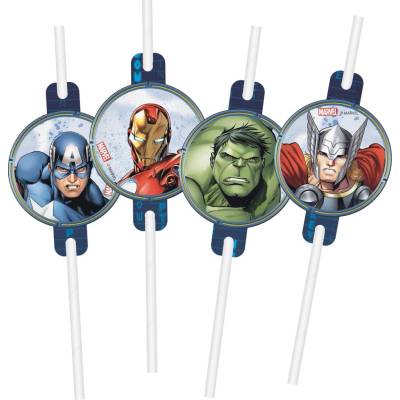 Procos Avengers papierové slamky FSC 4 ks