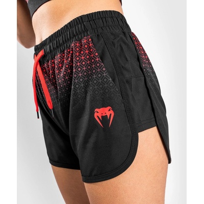 Venum UFC Performance Institute dámské fitness kraťasy black red