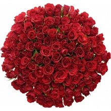 Kytice 100 červených růží RED CALYPSO 60cm