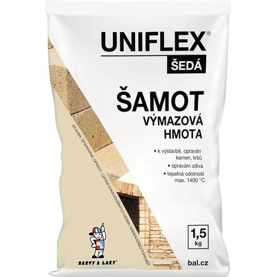 Uniflex Šamotová výmazová hmota 1,5 kg