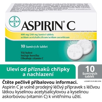 ASPIRIN C POR 400MG/240MG TBL EFF 10