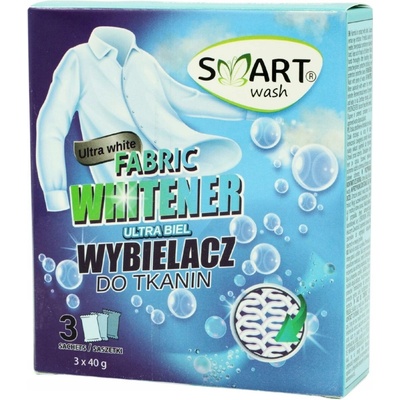 Smart Bieliaci prášok na rozjasňovač na tkaniny 3 x 40 g