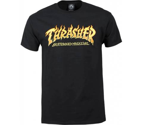 Thrasher Fire Logo black