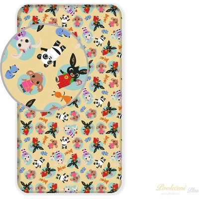 Jerry Fabrics Prostěradlo Králíček Bing herna Bavlna 90/200