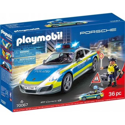 Playmobil 70066 Porsche 911 Carrera 4S Policie se zvukem a světly – Zboží Dáma