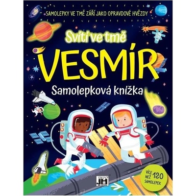 Jiri Models Samolepková knížka svítí ve tmě Vesmír