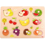 Tooky toys Дървен пъзел с дръжки, Плодове (ty854)