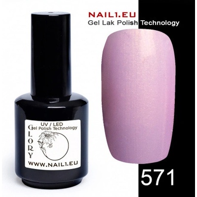 Glory Gel lak Flamingo 571 s perleťovým nádechem 15 ml
