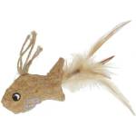 Kerbl Играчка за котки Kerbl Fish Korki - рибка от корк с опашка от пера и котешка трева, 21 х 10 см, Германия 81672