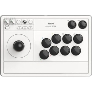 8BitDo Arcade Stick, Xbox Series X|S, Xbox One, PC, бял, безжичен контролер (RET00364)
