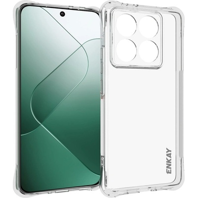 Xiaomi 14T Pro 5G Удароустойчив ENKAY Силиконов Калъф и Протектор