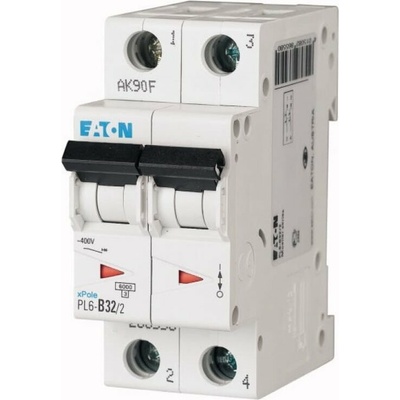 Eaton 2P D 32A 6kA AC PL6-D32/2 286582