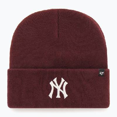 Зимна шапка 47 Brand MLB New York Yankees Haymaker dark maroon