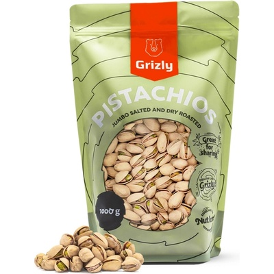 GRIZLY Pistácie pražené solené Jumbo 1000 g